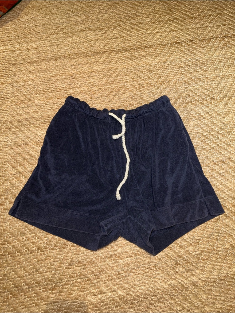 Alex Mill Navy Velvet Drawstring Women's Shorts